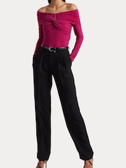 Lauren Ralph Lauren Jersey Airlya Off Shoulder Jumper - Image 7 of 9