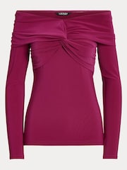 Lauren Ralph Lauren Jersey Airlya Off Shoulder Jumper - Image 9 of 9