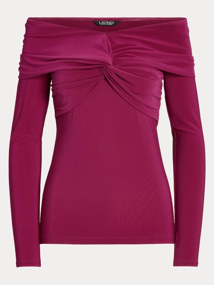 Lauren Ralph Lauren Jersey Airlya Off Shoulder Jumper - Image 9 of 9