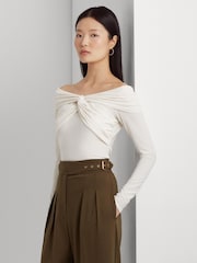 Lauren Ralph Lauren Jersey Airlya Off Shoulder Jumper - Image 1 of 9