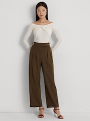 Lauren Ralph Lauren Jersey Airlya Off Shoulder Jumper - Image 3 of 9