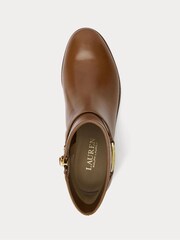 Lauren Ralph Lauren Briela Burnished Leather Boots - Image 4 of 4