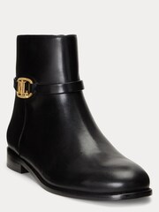 Lauren Ralph Lauren Briela Burnished Leather Boots - Image 2 of 4