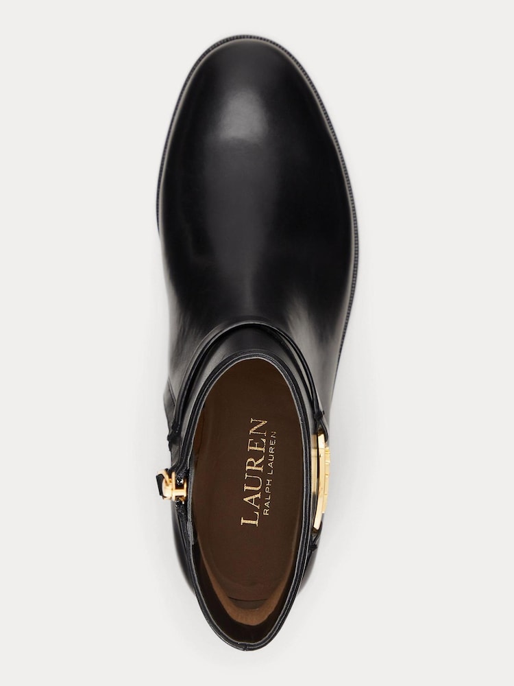 Lauren Ralph Lauren Briela Burnished Leather Boots - Image 4 of 4