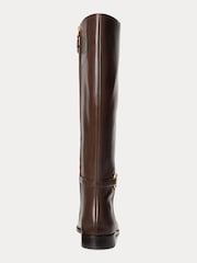 Lauren Ralph Lauren Bridgette Burnished Leather Tall Boots - Image 3 of 4
