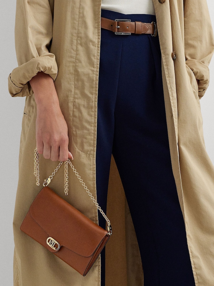 Коричневый - Lauren Ralph Lauren кожаная сумка с длинным ремешком Adair - Image 1 of 7