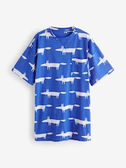 Cobalt Blue Mr Fox Scion Nightie - Image 6 of 7