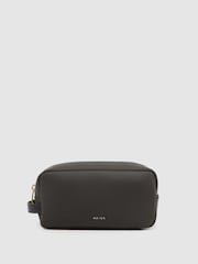 Reiss Khaki Carter Neoprene Wash Bag - Image 1 of 4