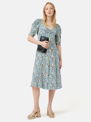 Jigsaw Cream Carnation Tea Dress - Image 4 of 7