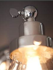 Gallery Home Chrome Kamlon 1 Bulb Bathroom Wall Light - Image 4 of 6