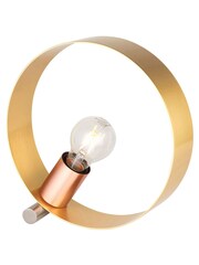 Gallery Home Brushed Gold Circle Table Lamp - Image 3 of 3