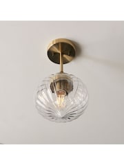Gallery Home Brass Calgary 1 Bulb Ceiling Light - Image 4 of 7