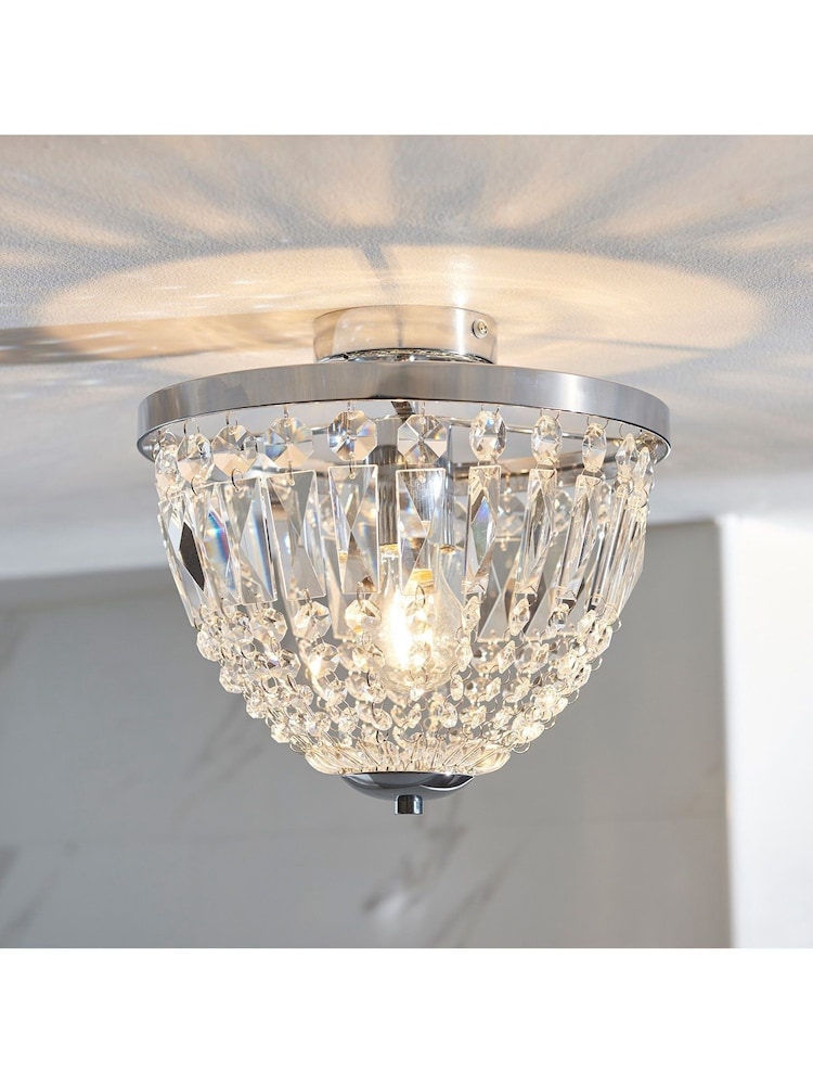 Gallery Home Chrome Brandon 1 Bulb Bathroom Ceiling Light - Image 1 of 7 Gallery Home Chrome Brandon 1 Bulb Bathroom Ceiling Light - Image 1 of 7