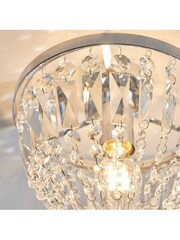 Gallery Home Chrome Brandon 1 Bulb Bathroom Ceiling Light - Image 4 of 7