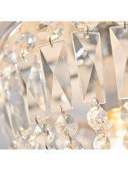 Gallery Home Chrome Brandon 1 Bulb Bathroom Ceiling Light - Image 5 of 7
