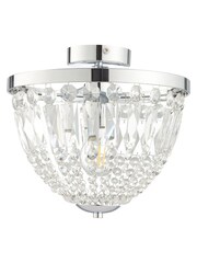 Gallery Home Chrome Brandon 1 Bulb Bathroom Ceiling Light - Image 7 of 7