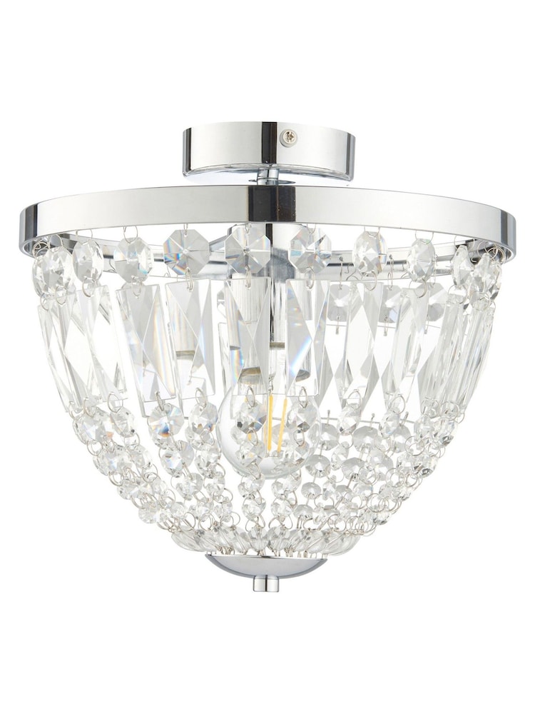 Gallery Home Chrome Brandon 1 Bulb Bathroom Ceiling Light - Image 7 of 7 Gallery Home Chrome Brandon 1 Bulb Bathroom Ceiling Light - Image 7 of 7