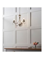 Gallery Home Antique Brass Banff 3 Bulb Pendant Ceiling Light - Image 2 of 7