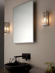 Gallery Home Chrome Bancroft 1 Bulb Bathroom Wall Light - Image 1 of 5