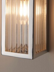 Gallery Home Chrome Bancroft 1 Bulb Bathroom Wall Light - Image 4 of 5