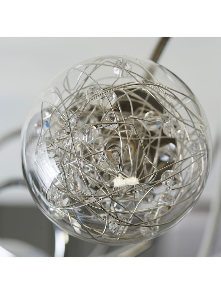 Gallery Home Chrome 6 Light Albert Flush Ceiling Light - Image 2 of 7