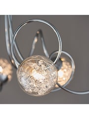 Gallery Home Chrome 6 Light Albert Flush Ceiling Light - Image 4 of 7