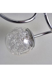 Gallery Home Chrome 3 Light Albert Flush Ceiling Light - Image 5 of 7