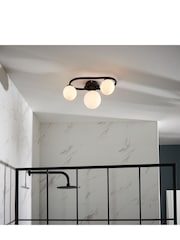 Gallery Home Black Kent 3 Bulb Bathroom Ceiling Light - Image 5 of 7