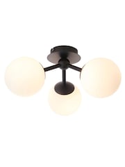 Gallery Home Black Kent 3 Bulb Bathroom Ceiling Light - Image 5 of 6