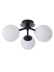 Gallery Home Black Kent 3 Bulb Bathroom Ceiling Light - Image 6 of 6