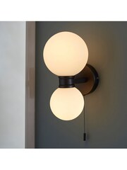 Gallery Home Black Kent 1 Bulb Bathroom Wall Light - Image 3 of 6