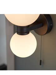 Gallery Home Black Kent 1 Bulb Bathroom Wall Light - Image 4 of 6