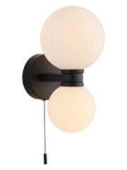 Gallery Home Black Kent 1 Bulb Bathroom Wall Light - Image 5 of 6