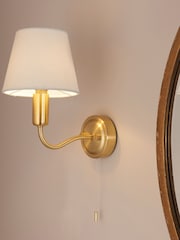Gallery Home Satin Brass Cranbrook 1 Bulb Bathroom Wall Light - Image 2 of 7