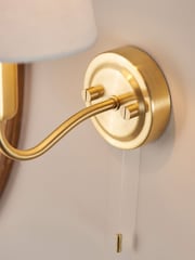 Gallery Home Satin Brass Cranbrook 1 Bulb Bathroom Wall Light - Image 4 of 7