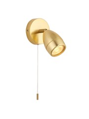 Gallery Home Satin Brass Brockville 1 Bulb Bathroom Ceiling Light - Image 2 of 2