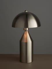 Gallery Home Brushed Nickel Barrie 1 Bulb Table Lamp - Image 1 of 5