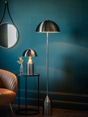 Gallery Home Brushed Nickel Barrie 1 Bulb Table Lamp - Image 4 of 5