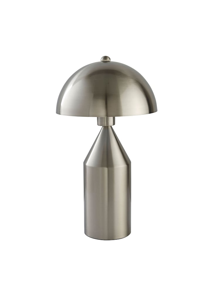 Gallery Home Brushed Nickel Barrie 1 Bulb Table Lamp - Image 5 of 5