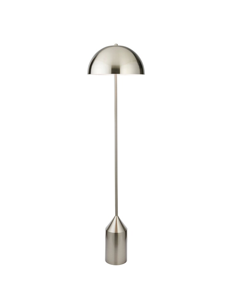 Gallery Home Brushed Nickel Barrie 1 Bulb Floor Lamp - Image 1 of 7