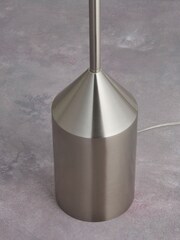 Gallery Home Brushed Nickel Barrie 1 Bulb Floor Lamp - Image 3 of 7