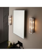 Gallery Home Chrome Bancroft 2 Bulb Bathroom Wall Light - Image 1 of 7