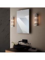 Gallery Home Chrome Bancroft 2 Bulb Bathroom Wall Light - Image 2 of 7