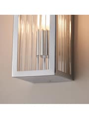 Gallery Home Chrome Bancroft 2 Bulb Bathroom Wall Light - Image 5 of 7