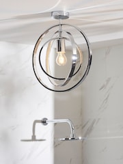 Gallery Home Chrome Anthony 1 Bulb Bathroom Ceiling Light - Image 1 of 3
