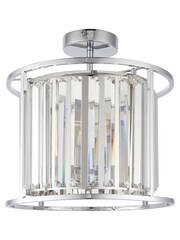 Gallery Chrome Gallery Home Merc Chrome 3 Bulb Bathroom Ceiling Light - Image 1 of 7