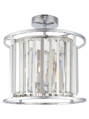 Gallery Chrome Gallery Home Merc Chrome 3 Bulb Bathroom Ceiling Light - Image 2 of 7