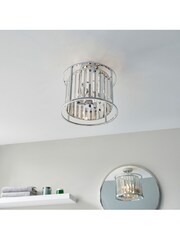 Gallery Chrome Gallery Home Merc Chrome 3 Bulb Bathroom Ceiling Light - Image 3 of 7