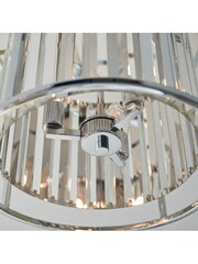 Gallery Chrome Gallery Home Merc Chrome 3 Bulb Bathroom Ceiling Light - Image 4 of 7