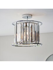 Gallery Chrome Gallery Home Merc Chrome 3 Bulb Bathroom Ceiling Light - Image 5 of 7